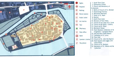 크로아티아 trogir 지도
